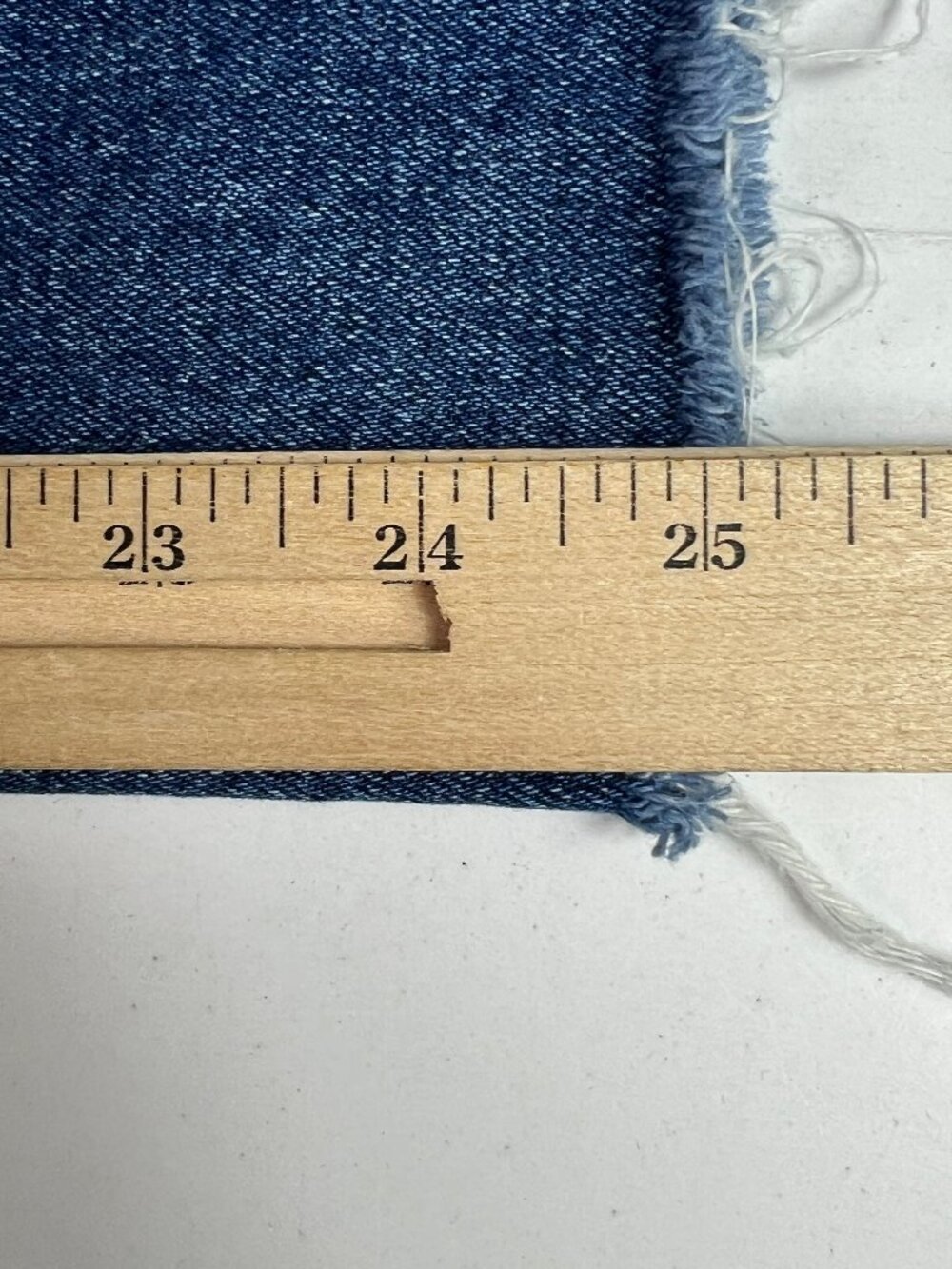 Zara Jeans Women's 26x25* Mid Rise Wide Leg Crop Blue Faded Raw Hem Denim Tag 2 - Picture 12 of 16